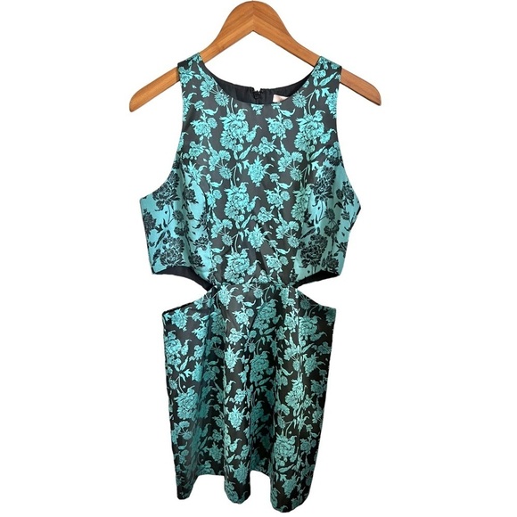 Nwt Anthropologie Hutch Cut-Out Jacquard Embroidered Sleeveless Mini Dress 12 - Picture 3 of 9